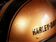 Copper Harley Helmet